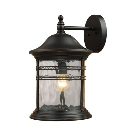 Elk Lighting Madison 1-Light Outdoor Wall Lantern in Matte Black 08163-MBG